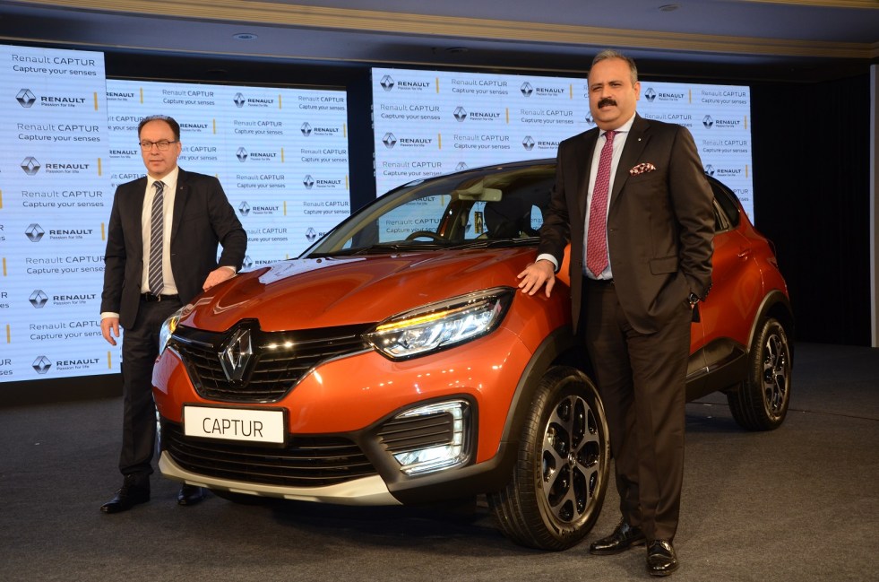 From R-L-Mr. Sumit Sawhney, Country CEO and MD, Renault India Operations...