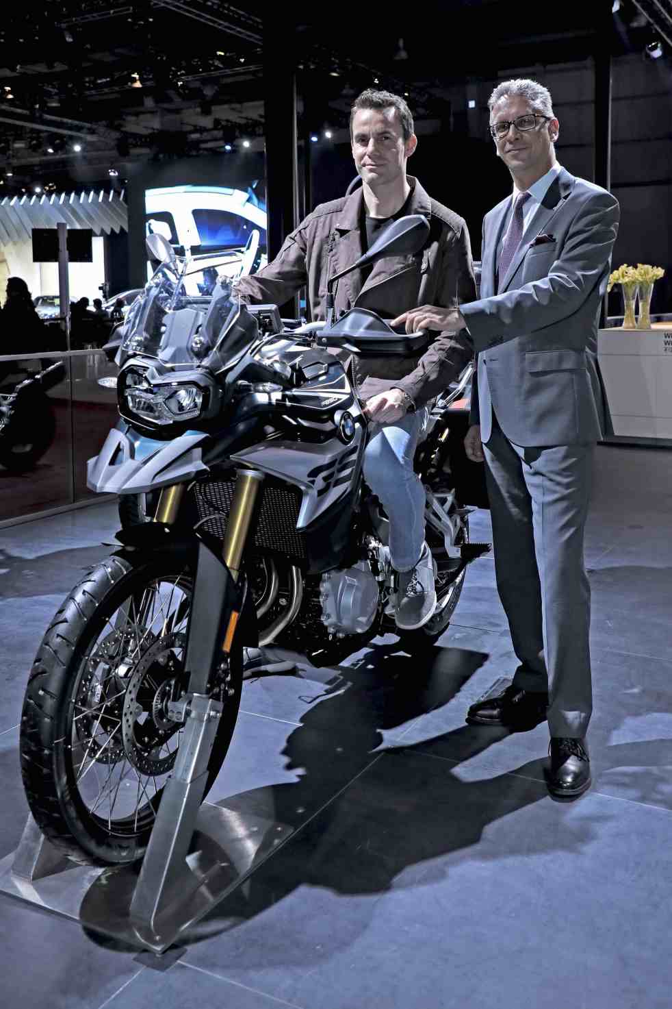 Mr. Timo Resch and Mr. Vikram Pawah at the launch of BMW F 750 - 850 GS