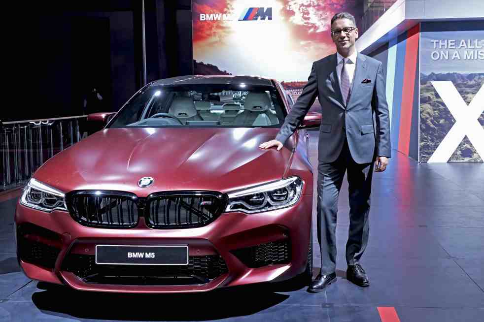 Mr. Vikram Pawah with the all-new BMW M5