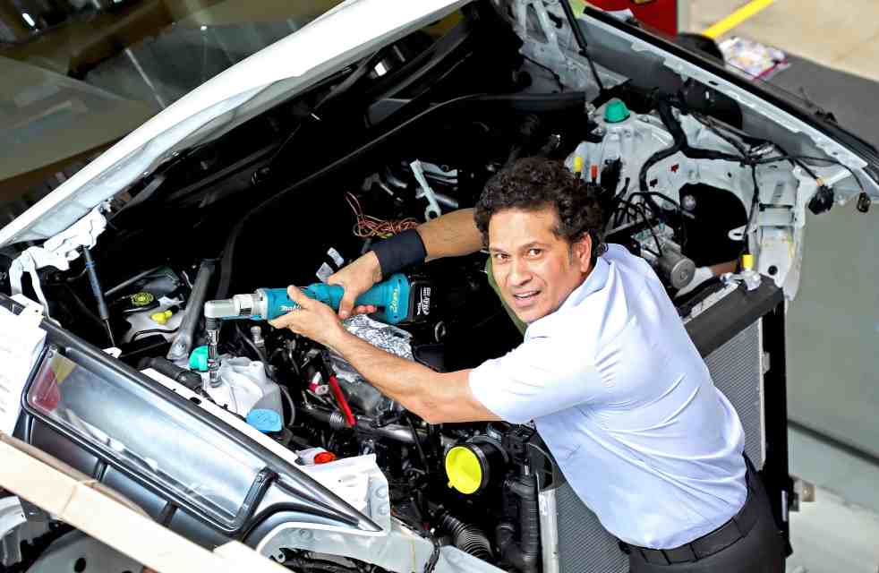03 Sachin Tendulkar at BMW Group Plant Chennai at the launch of SKILL NEXT