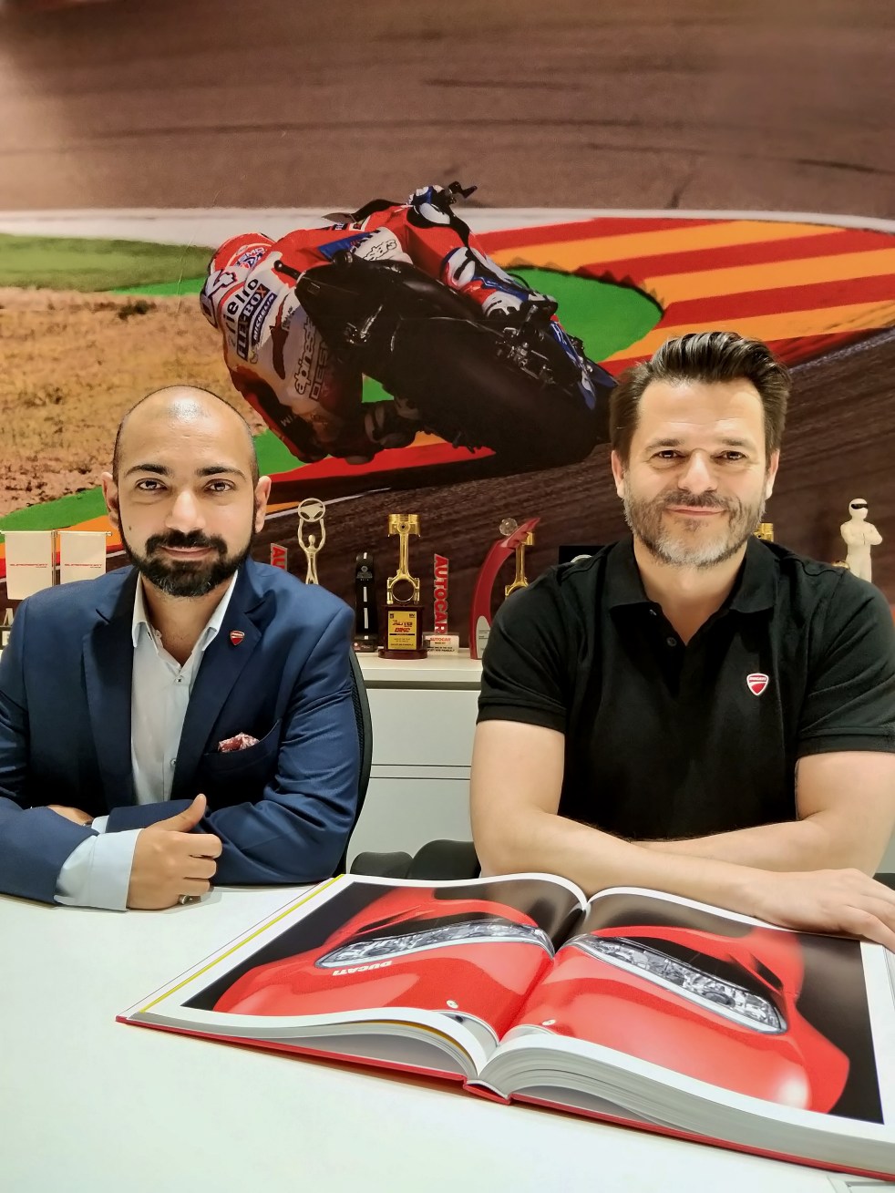 (L-R) Siddhartha Varma, Director - Marketing with Sergi Canovas, Managing Director, Ducati India