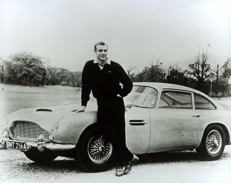 1552146_Sean Connery with the DB5 Credited to Aston Martin