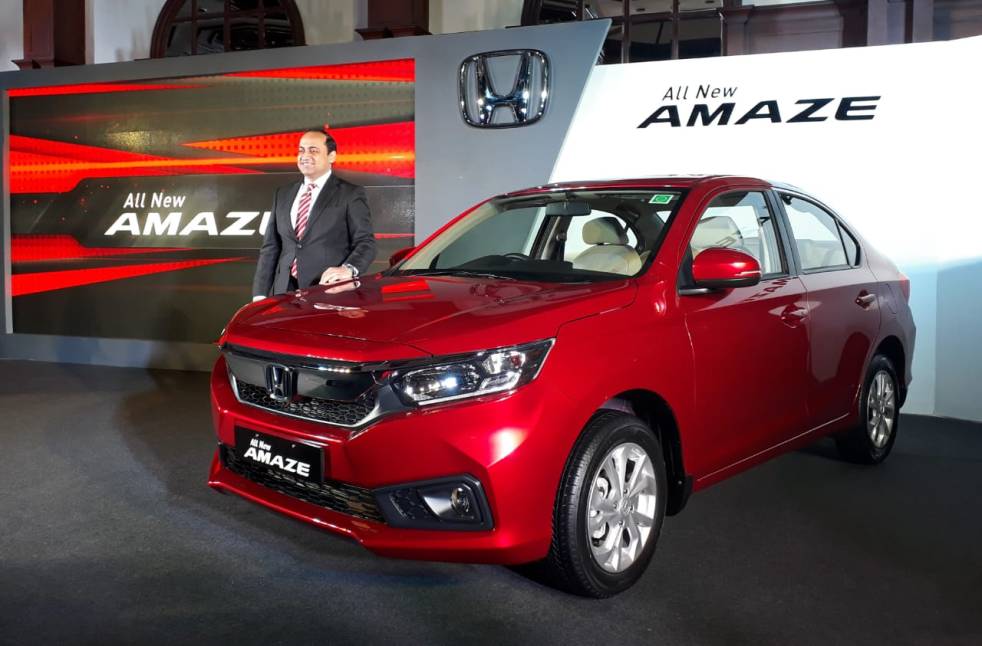 Mr. Rajesh Goel, SVP &amp; Director, Honda Cars India Ltd. was present at Honda- All New Amaze launch