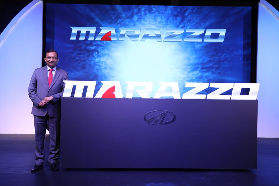 Dr. Pawan Goenka - Managing Director - Mahindra &amp; Mahindra Ltd. at the name reveal of Mahindra's upcoming global UV, Marazzo