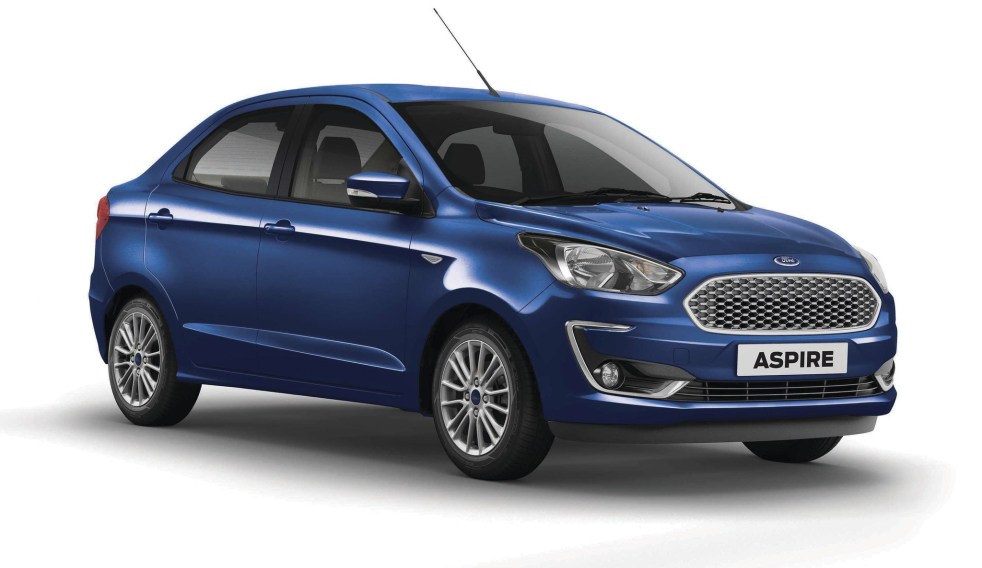 New Ford Aspire- Deep Impact Blue