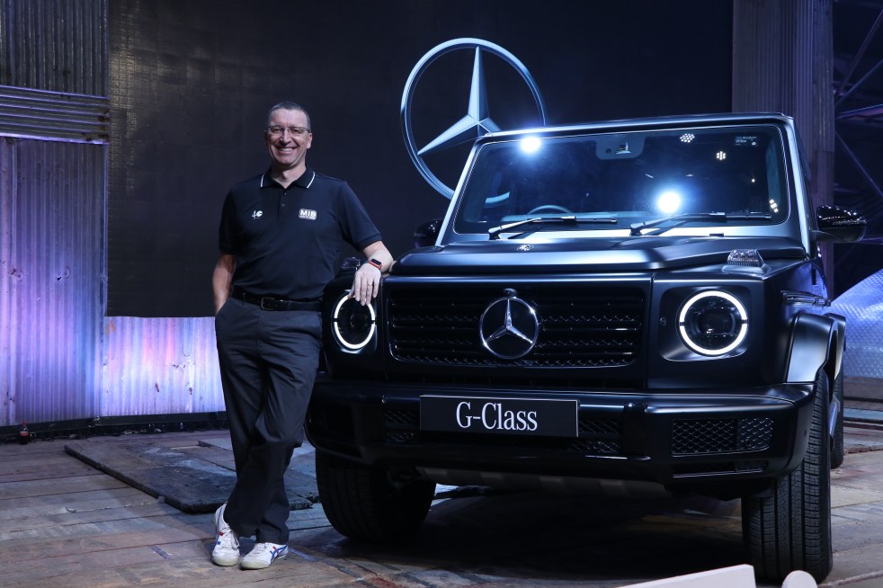 Mr. Martin Schwenk - MD &amp; CEO - Mercedes-Benz India with the new G350d (1)