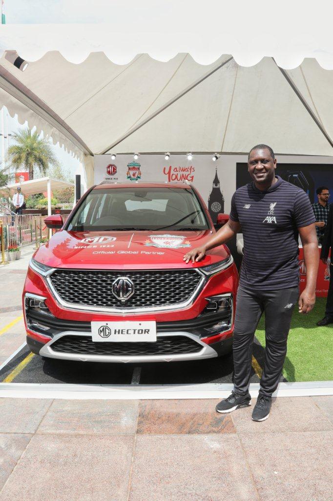Liverpool Football Club legend - Emile Heskey at MG Motor meet &amp; greet event with the HECTOR