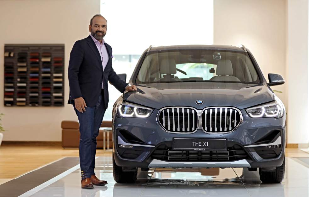 Mr. Rudratej Singh, President &amp; CEO, BMW Group India with the new BMW X1